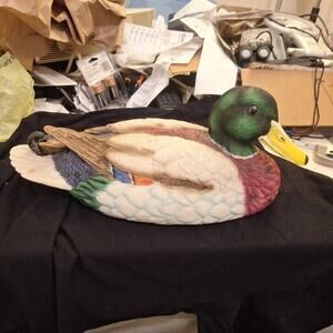 Universal Statuary Corp Collectible Resin #573 1986 Duck Mallard Decoy Deco